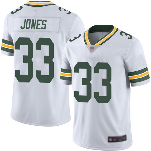 Green Bay Packers Limited White Men #33 Jones Aaron Road Jersey Nike NFL Vapor Untouchable